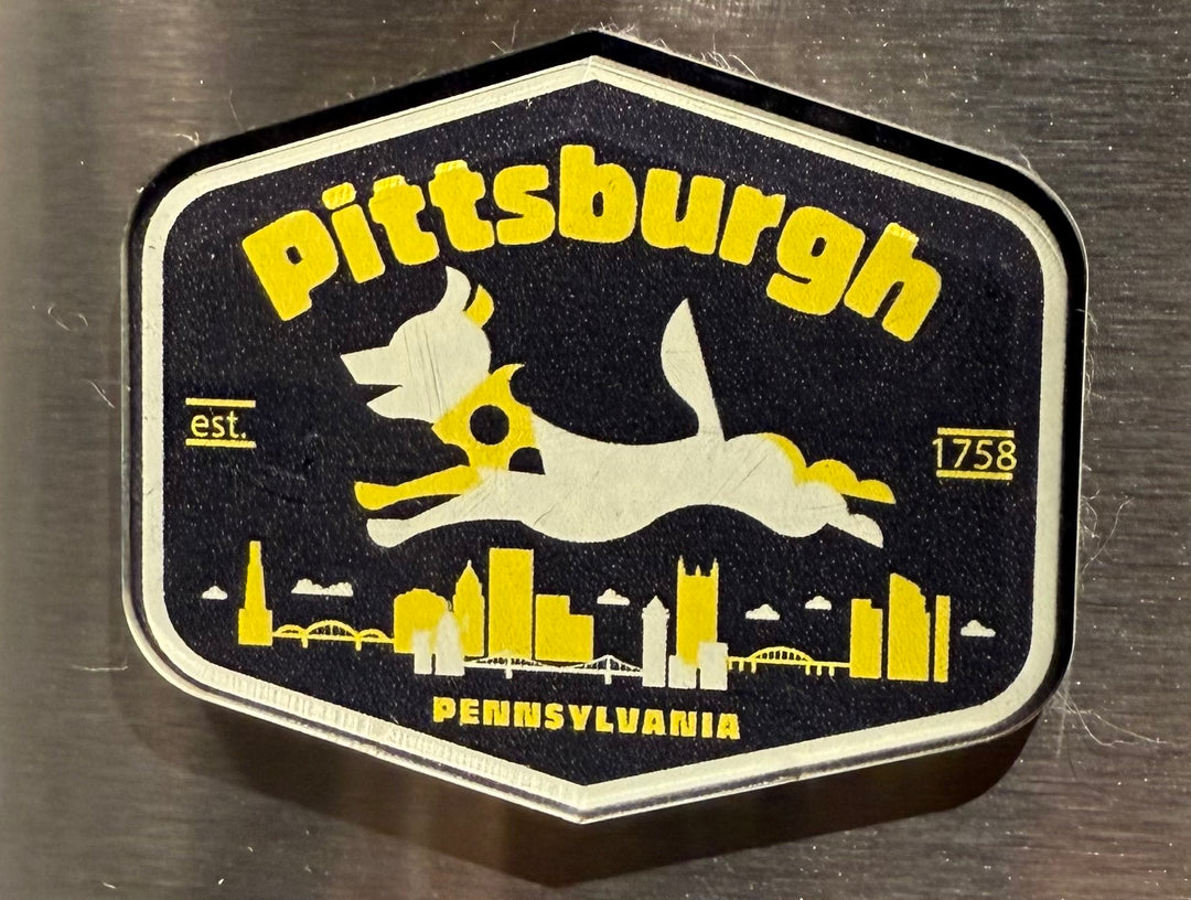 Pittsburgh Dog Jump Magnet